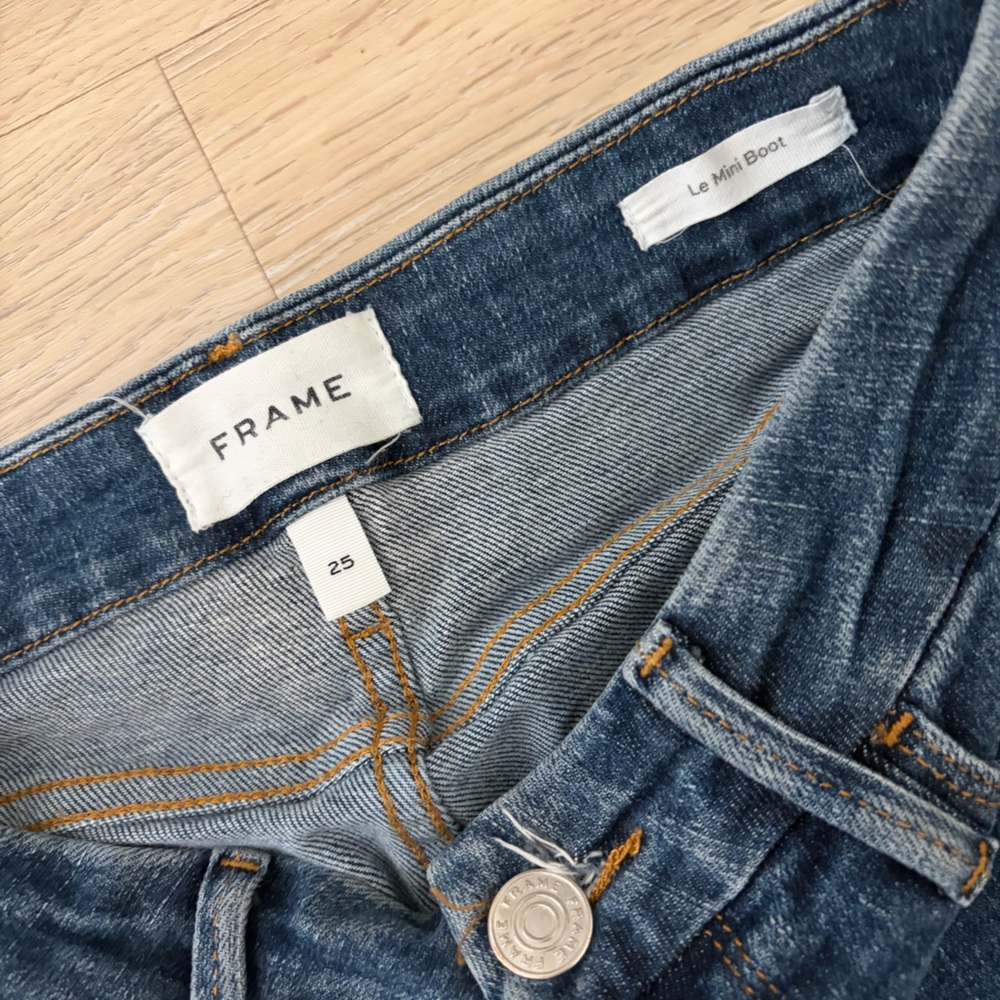 Frame Le Boot Denim Women's Blue Boot Cut Jeans - Picture 3 of 4